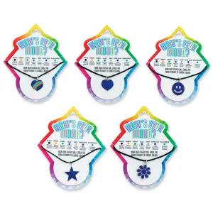 2 Pcs Thermo Mood Changing Color Pendant Choker Smile Face Emoji Necklace Unisex