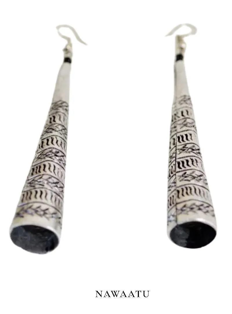 African Ethnic Crafted Aluminum Earrings