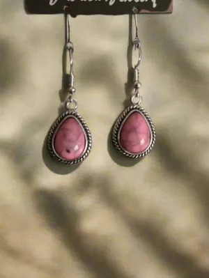 Baby Pink Dangle Earrings