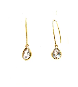 Faceted Crystal Teardrop Earrings