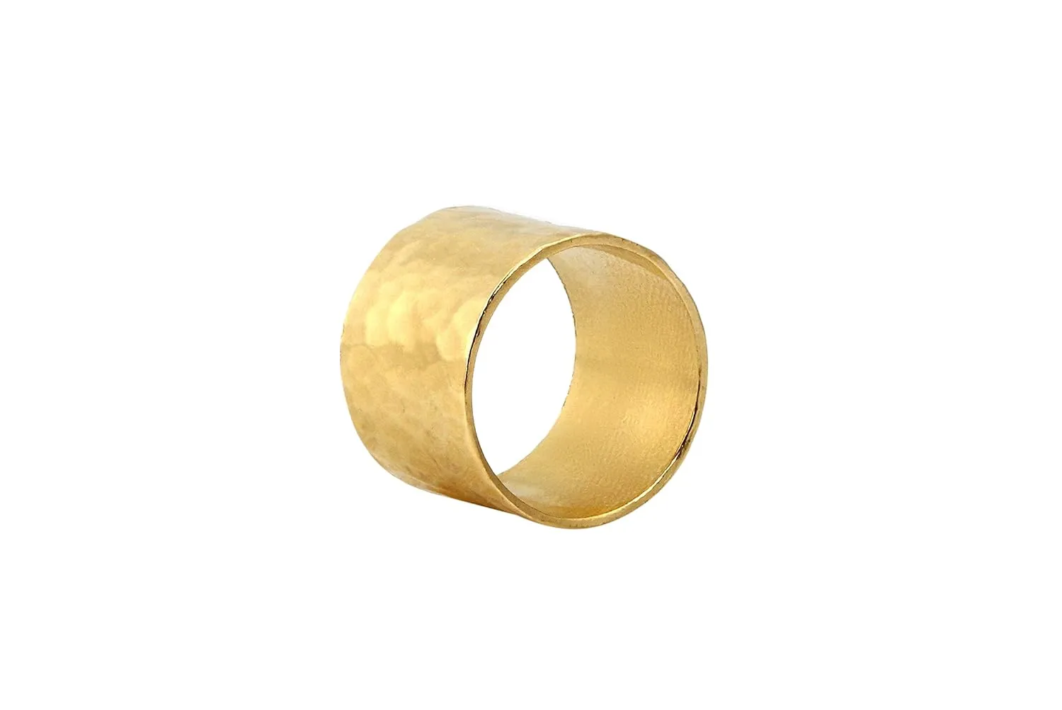 Gold Statement Textured Hammered Ring - Unique Statement Rings for Women - Handmade Rings for Fashion, Engagement, Jewelry for Mom, Sister, Wife, Best Friend - Customizable Ring Size and Material