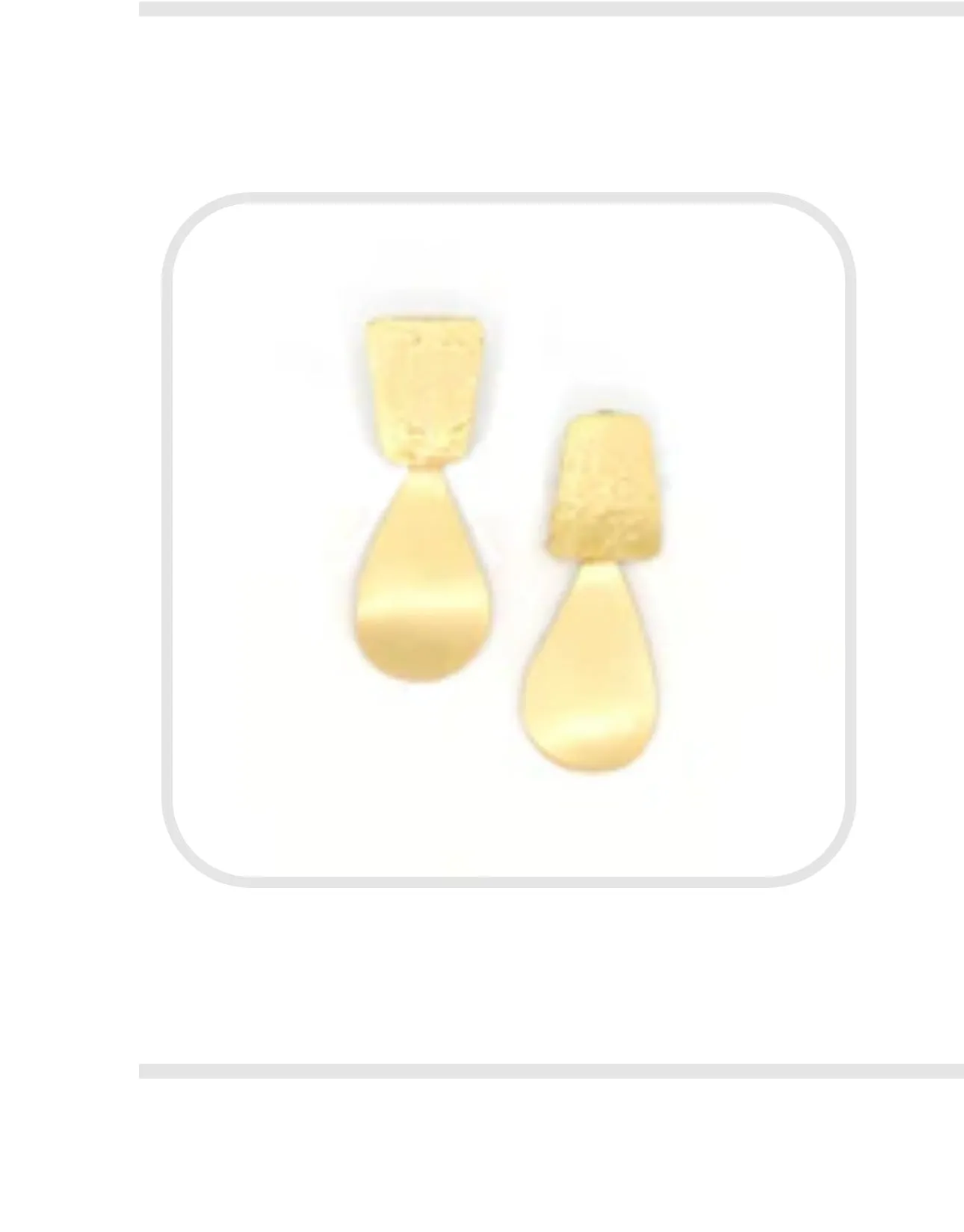 Lamp Stud Brass Earrings