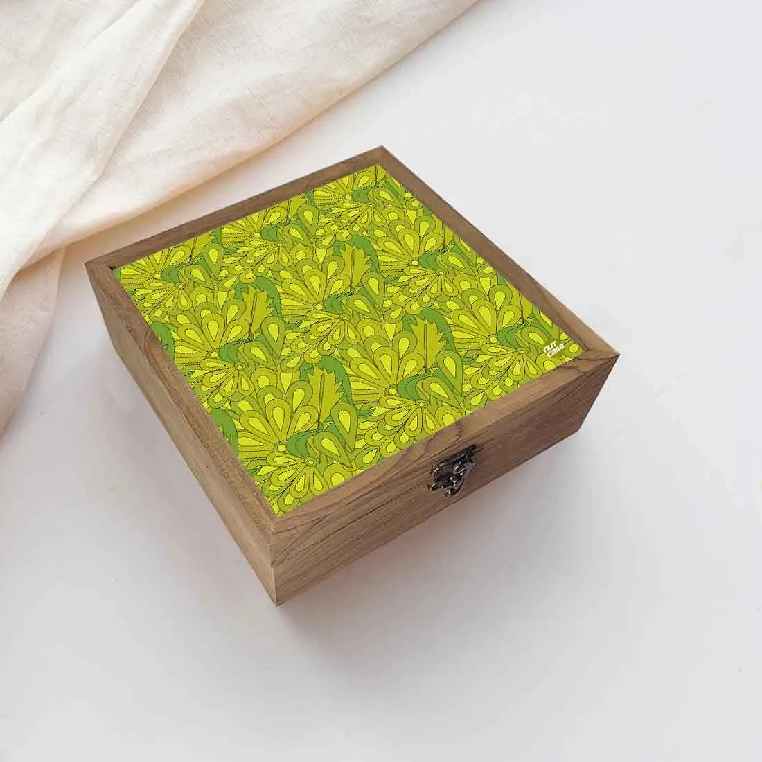 Nutcase Jewellery Organisers Storage Box Wooden - Unique Gifts -Green Spring Summer Collection