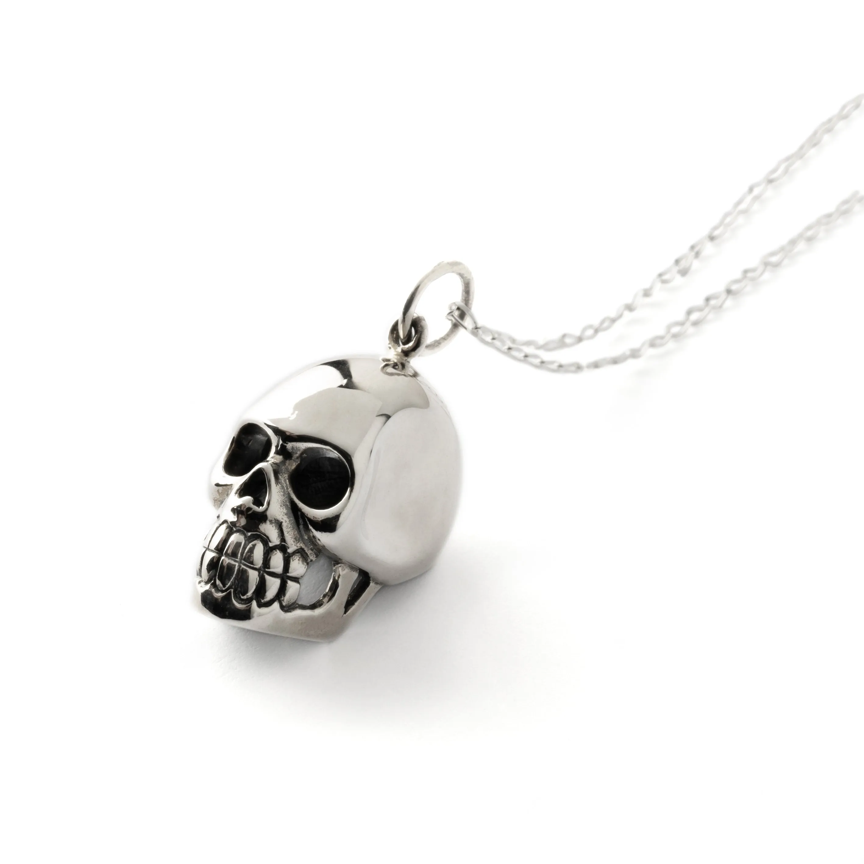 Silver Skull Charm