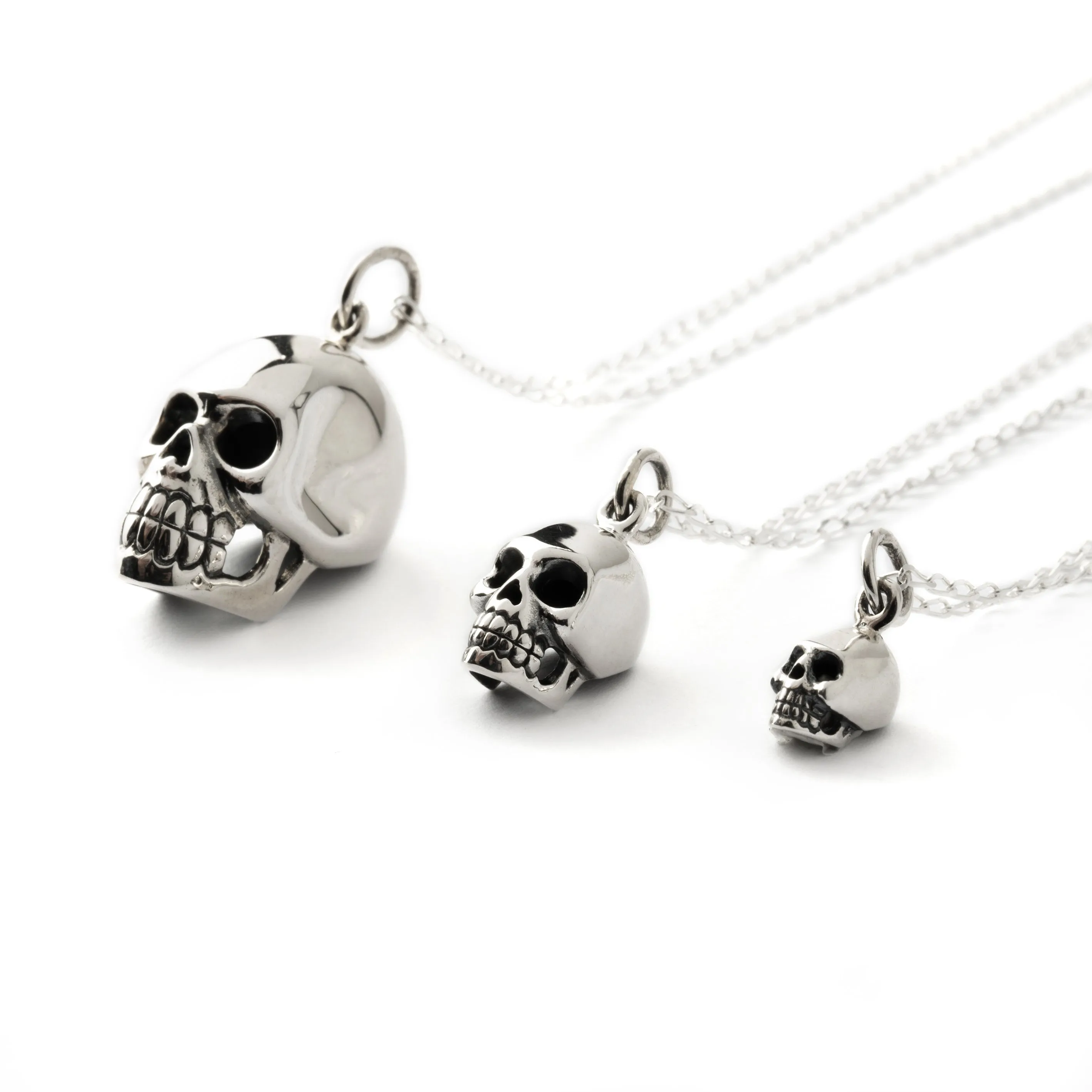 Silver Skull Charm