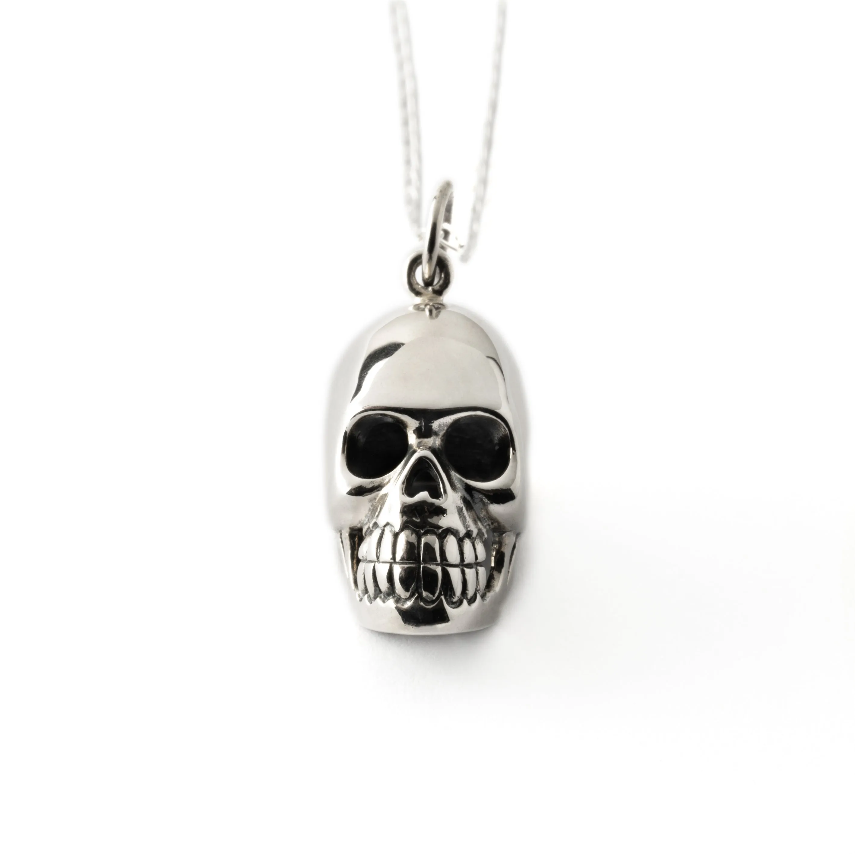 Silver Skull Charm