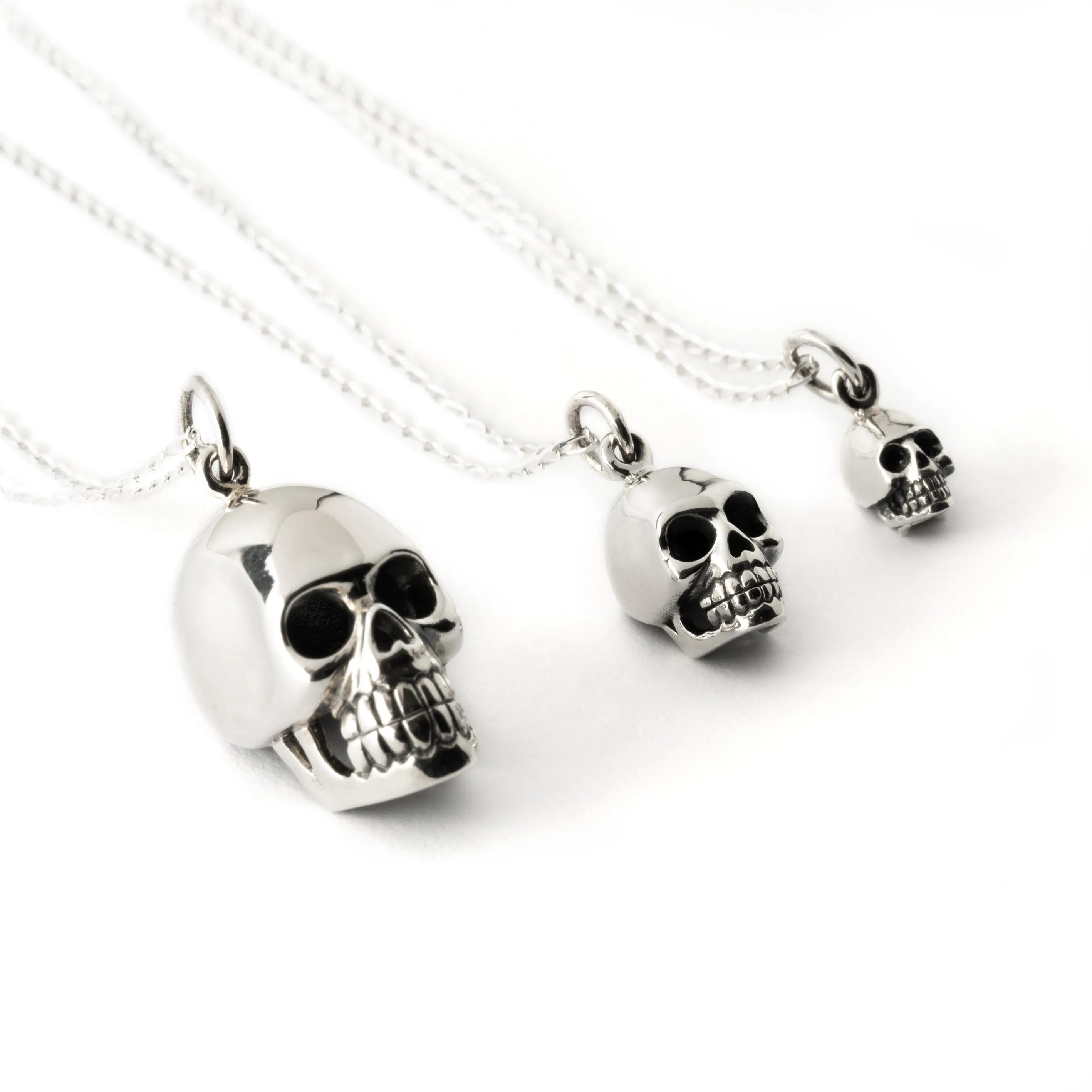 Silver Skull Charm
